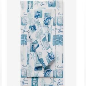 Brylane homes Coastal Printed Microfiber Sheet Set
